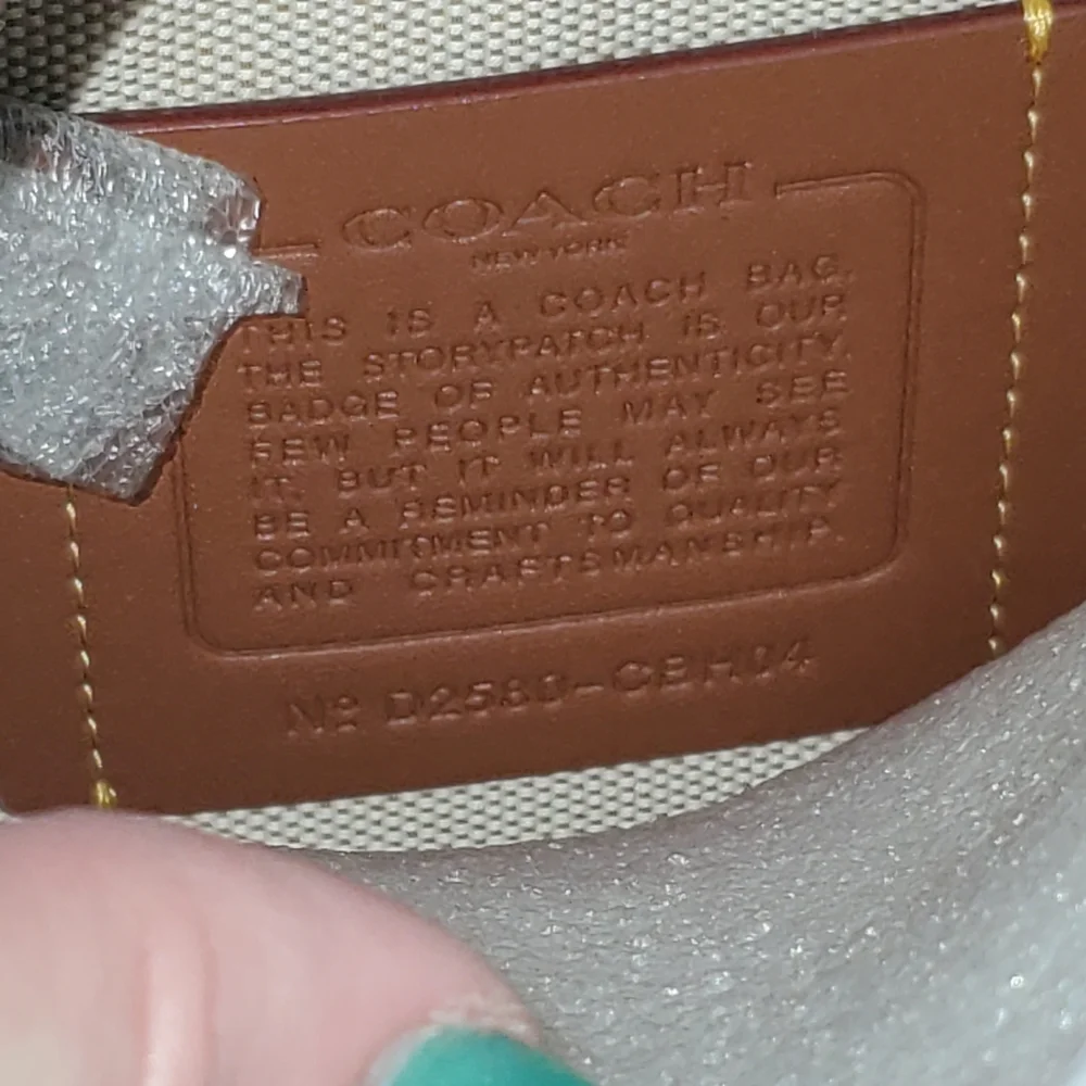 Coach Cube Rogue Bag Black Glazed Leather NWT - Picture 7 of 10